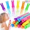 Bubble Wand, 12 Pcs Bubble Wands Bulk in 6 Colors, Bubble Party Favors for Kids, Summer Toys, Indoor Outdoor Activity, Themed Birthday, Wedding, for Girls & Boys